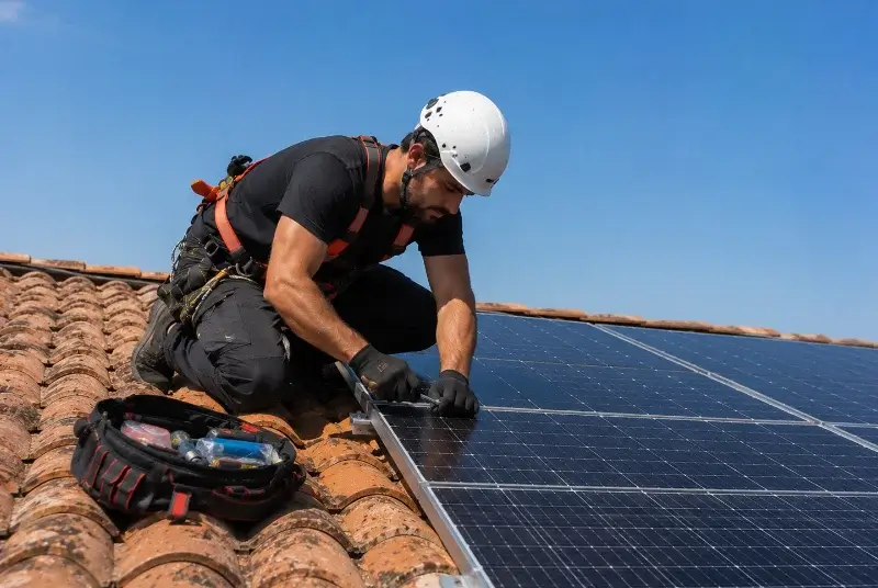 Maintenance et monitoring de panneaux solaires à Montchenu